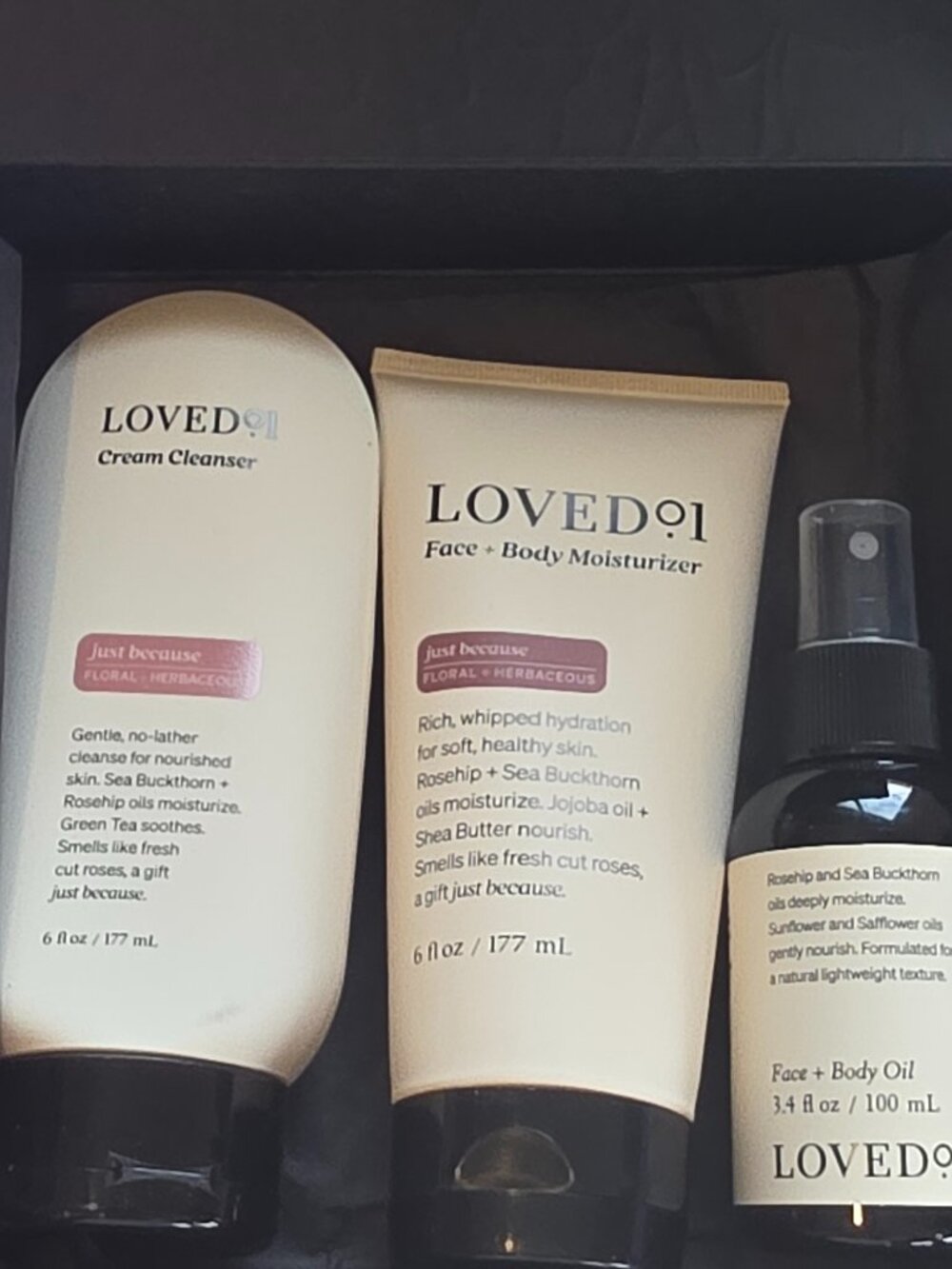 LOVED01 3-Piece Skincare Gift Set - NIB